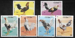 Cuba 2412-2417 Fighting Cocks set MNH