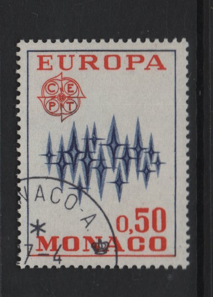 Monaco   #831  cancelled  1972   Europa  50c