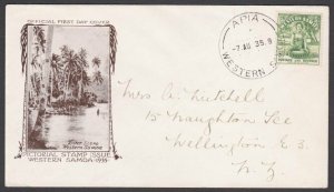 SAMOA 1935 ½d FDC ex Apia...................................................L866