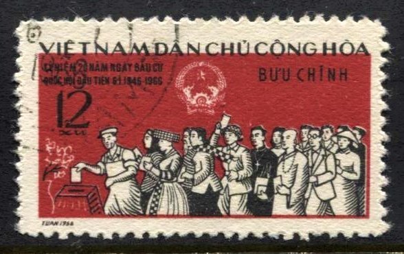 STAMP STATION PERTH North Vietnam #405 General Issue Used 1966