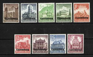 LUXEMBURGO/LUXEMBOURG MNH SC.NB1/NB9 Buildings ( occupation stamps )