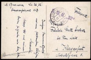 Austria 1918 WWI U-32 Submarine Unterseeboot U-Boot Feldpost KuK Pola 87371