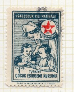 Turkey Crescent Issue 1948 Child Welfare Fine Used 1K. NW-270720