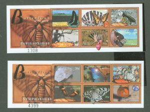 Micronesia #372-73  Souvenir Sheet (Butterflies)