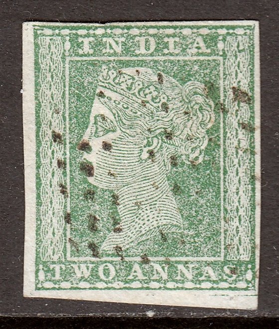 India - Scott #5 - Used - Pencil on reverse - SCV $32.50