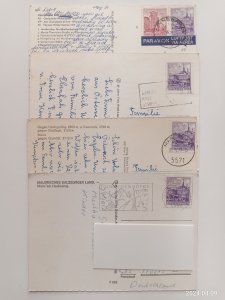 POSTAL HISTORY World Wide 4x POSTCARD (S100)