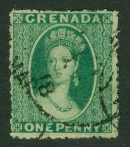 SG 4 Grenada 1863-71. 1d green. Fine used