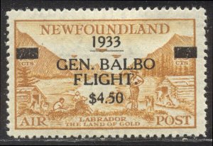 NEWFOUNDLAND #C18 Mint VF - 1933 Balbo Flight