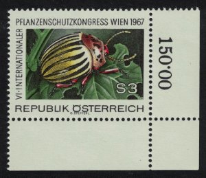 Austria Colorado Potato Beetle Insect Fauna Corner 1967 MNH SC#1434 SG#1504