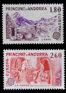 Andorre (French) Andorra Scott 307-308 MNH** 1983 Europa Set CV $2.60