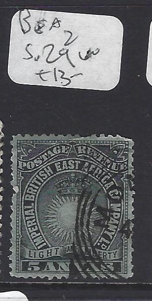 BRITISH EAST AFRICA   (PP0410B)  SUN 5A  SG 29   VFU