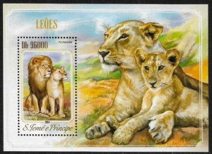 St Thomas & Prince Is #2778 MNH S/Sheet - Lions