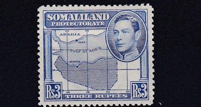 SOMALILAND  1938      S G  103  3R BRIGHT BLUE     MH