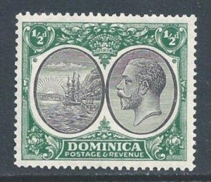 Dominica #65 MH 1/2p George V, Seal of Colony