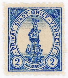 (I.B) Germany Local Post : Augsburg 2pf