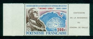 French Polynesia 1990 General Charles de Gaulle Birth centenary MUH