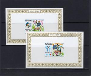 Rwanda 1978 Mi# 944-951  FOOTBALL WORLD CUP ARGENTINA  8 Deluxe SS MNH VF