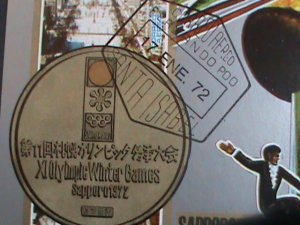 GUINEA EQUATORIAL-1972 WINTER OLYMPIC-SAPPORO'72 IMPERF: CTO S/S -VERY FINE