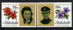 AITUTAKI - 1973 - Royal Wedding - Perf 2v Set - Mint Never Hinged