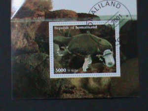 SOMALILAND-2001-PROTACTING ANIMAL- CTO-S/S VF-LAST ONE WE SHIP TO WORLDWIDE