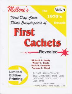 Mellone's FDC Photo Encyclopedia of First Cachets Revealed, 1970's Decade, NEW