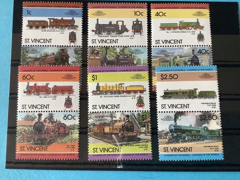 St Vincent Trains Mint Never Hinged Stamp R46254