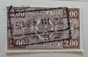 1941 A6P18F161 Belgium Parcel Post and Railway Stamp 2fr used-