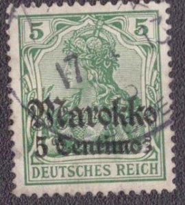 Germany Offices in Morocco - 46 1911 Used