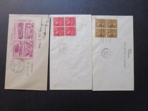 US 13 Different 1930s Uncacheted FDCs - M221