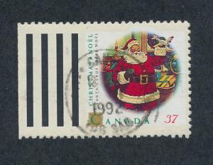 Canada 1992 Scott 1455 used - 37c, Santa Claus, Christmas