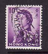 Hong Kong-Sc#204- id9-used 10c purple-QEII-1962-