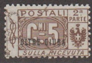 Oltre Giuba Scott #Q1 Stamp - Used Single