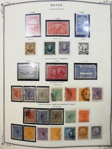 EDW1949SELL : BRAZIL Extensive Mint & Used collection on pages with many Better.