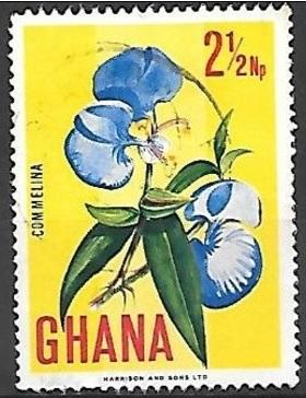 Ghana 1967 2-1/2np Flower, used, Scott #289