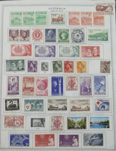 EDW1949SELL : AUSTRALIA Interesting Mint & Used collection on album pages.