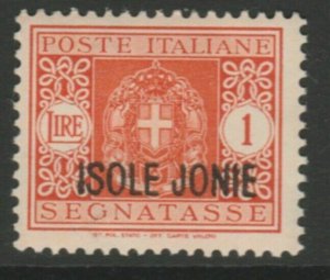 Ionian Islands Postage Due 1941 1L MH* Italy Colony A18P16F655