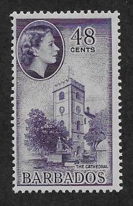 BARBADOS SC# 244  FVF/MOG 1956