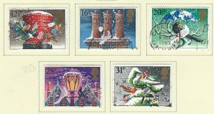 Great Britain  used  sc  1035-1039