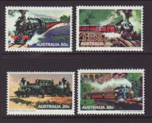 Australia 707-710 Trains MNH VF