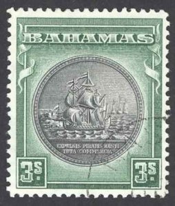 Bahamas Sc# 91 Used 1931-1946 3sh Seal of Bahamas