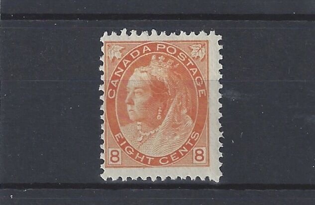 1897 EIGHT cent Numeral  Issue #82 F MH Cat $200 Canada mint 