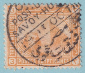 EGYPT - SPHINX AND PYRAMID STAMP WITH SAVOY HOTEL CANCEL - VERY FINE! - JKN