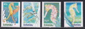 Tokelau # 293-296 & 297, Sea Horses, NH, 1/2 Cat