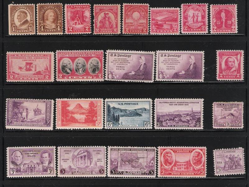 LARGE US COLLECTION, ALL MINT, 1920'S ON