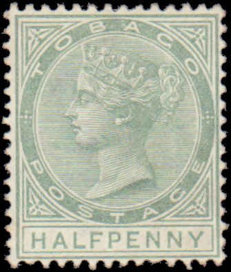 1886 Tobago #15, Incomplete Set, Hinged