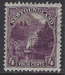 Newfoundland, Scott #134; 4c Humber River, Used