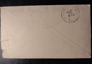 US #375 Postal Cover Alma, Michigan To Pottersville,Mi Cancelled 1911 Fine