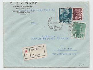 Romania COVER 1937 COMMERCIAL SOLICITOR USED ROYAL MAIL POST SIBIU
