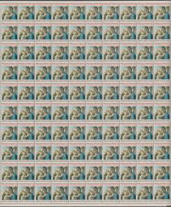 US #1939   Madonna and Child   Full sheet of 100  MNH