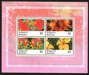 Antigua & Barbuda MNH S/S 2955 Flowers 2007